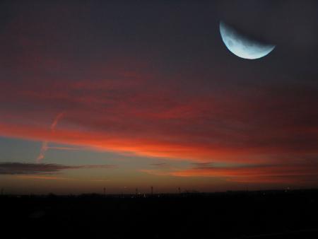 le ciel et la lune